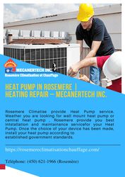 Heat Pump in Rosemere | Heating Repair – Mecanertech Inc.