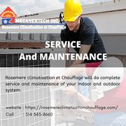 SERVICE and MAINTENANCE | Rosemere Climatisation et Chauffage